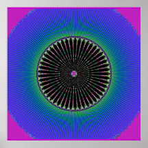 Fan Fractal Poster