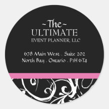 Fancy Black & White Stickers -  CO