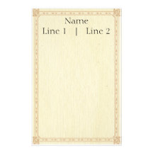 Fancy Canvas Framed Stationery