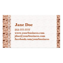 Fancy Copper Refelections Pattern Business Card Template