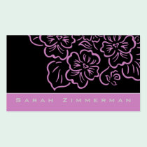 Fancy Floral Lavender Business Card business cards