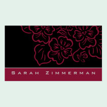 Fancy Floral Mauve Business Card business cards
