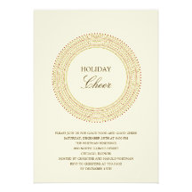 Fancy Frame Holiday Party Invitations