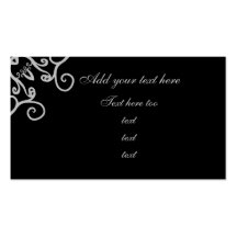 Fancy gothic victorian business cards