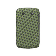 Fancy Green And Purple Pattern Blackberry Case