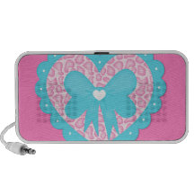 Fancy Heart (Leopard) iPhone Speaker