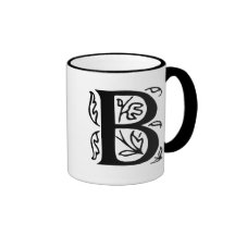 Fancy Letter B Coffee Mugs