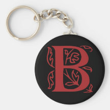Fancy Letter B Key Chains