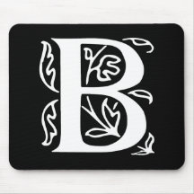 Fancy Letter B Mouse Mats