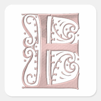 Fancy Letter E Stickers &amp; Sticker Designs