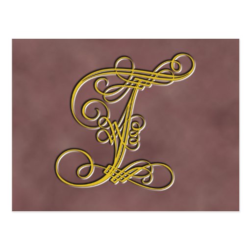 Fancy Monogram Letter T Zazzle