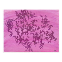 Fancy Pinks Postcard