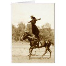 Fancy Rider Greeting Cards