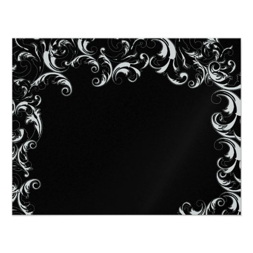Fancy Swirl Wedding Invitation