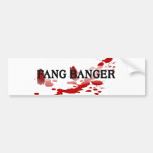 Fang Banger Bumper Sticker