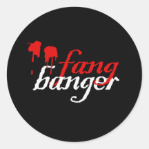 Fangbangers Round Stickers