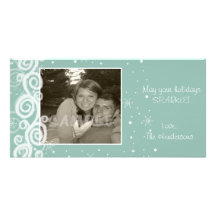Fantastic snow flurry photo cards