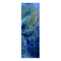 Fantasy Art Bookmark - Dragon Lore Business Card Template