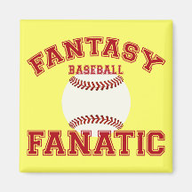 Fantasy Baseball Fanatic Fridge Magnets