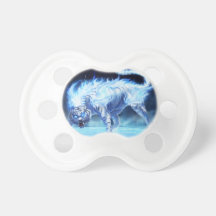 Fantasy Blue Tiger Werewolf Baby Pacifiers