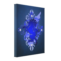 Fantasy Blue Unicorn Enchanting Canvas Print
