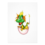 Fantasy Cute Baby Dragon Personalised Announcement