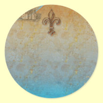 Fantasy Fairy Tale Fleur de Lis Stickers Tags stickers