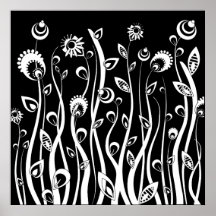 fantasy flowers print