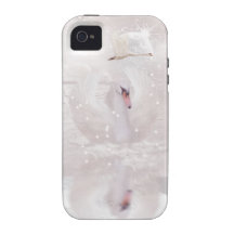 Fantasy Swan iPhone Case Dusky Pink Vibe iPhone 4 Case
