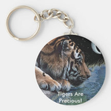 Fantasy Tiger & Moon Key Chain