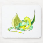 Fantasy Yellow Dragon Mouse Mat
