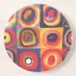 Farbstudie Quadrate - colourful art Drink Coasters