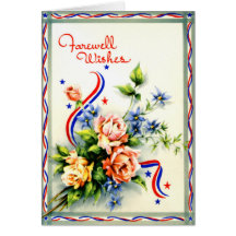 Farewell Wishes Vintage Card
