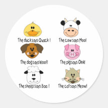 Farm Animals Sounds Sticker