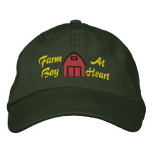 Farm Boy At Heart Embroidered Hat