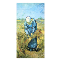 Farm worker by Vincent van Gogh Customised Photo Card