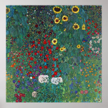 Farmergarden Sunflower, Klimt, Vintage Flowers Posters
