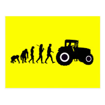 Farmers Evolution of Farming Farm Tractor Drivers Postcards