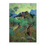 Farmhouse Among Olive Trees, Vincent van Gogh Post Card