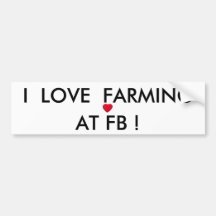 FARMING AT FB BUMPER STICKER