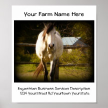 Farrier Horse Services Advertisement Poster