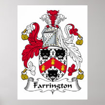 Farrington Family Crest Posters