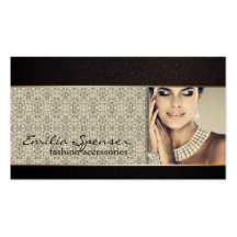 Fashion accessories & jewelery business card