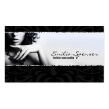 Fashion accessories & jewellery business card