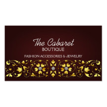 Fashion Accessory and Jewellery Business Cards