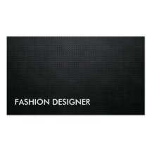 Fashion Designer Black Elegant Professional Simple Business Cards