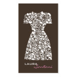 Fashion Designer Modern Fashionista Business Cards