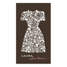 Fashion Designer Modern Fashionista Business Cards