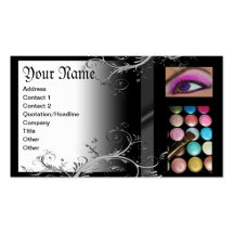 Fashion Eye Shadow Palete Make Up Artist Business Card