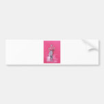 Fashion illustration, design by TJ Conway Bumper Sticker